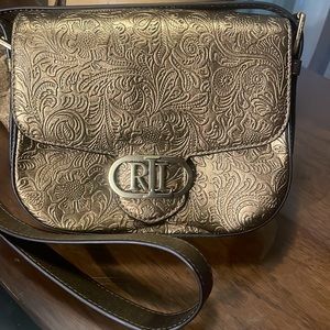 Ralph Lauren gold shoulder purse (New)